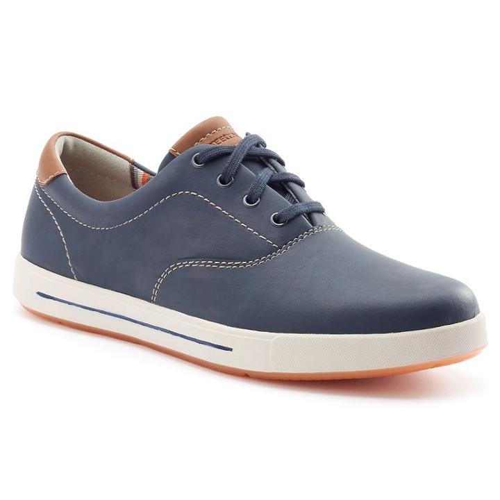 Streetcars Monterey Men's Leather Sneakers, Size: Medium (10.5), Blue (navy)