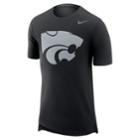 Men's Nike Kansas State Wildcats Enzyme Droptail Tee, Size: Small, Black