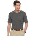 Men's Croft & Barrow&reg; Interlock Pocket Performance Tee, Size: Xl, Dark Grey