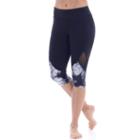 Women's Balance Collection Sadie Kicker Capri Leggings, Size: Small, Grey (charcoal)