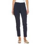 Women's Croft & Barrow&reg; Pull-on Twill Tapered Ankle Pants, Size: 18 Avg/reg, Blue