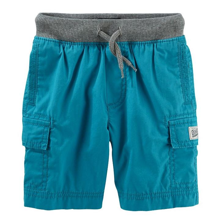 Oshkosh B'gosh, Boys 4-8 &reg; Cargo Shorts, Boy's, Size: 7, Turquoise/blue (turq/aqua)