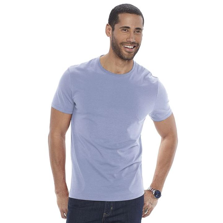 Men's Apt. 9 Solid Tee, Size: Medium, Med Blue