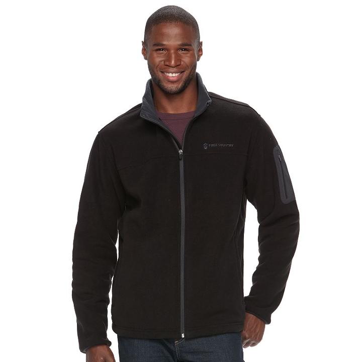 Big & Tall Free Country Softshell Jacket, Men's, Size: 3xb, Grey (charcoal)