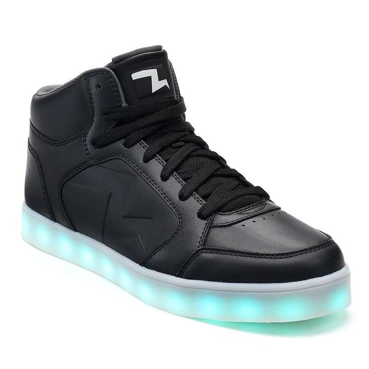 Skechers Energy Lights Men's Light-up Shoes, Size: 7.5, Black