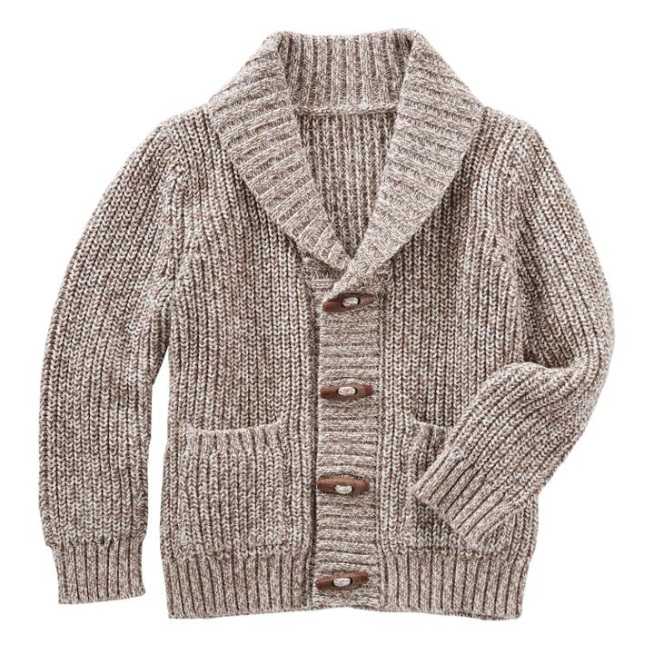 Boys 4-10 Oshkosh B'gosh&reg; Toggle Button Knit Shawl Collar Cardigan Sweater, Size: 4, Multicolor