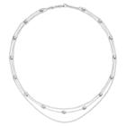Sterling Silver Beaded Multi Strand Necklace, Women's
