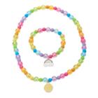 Girls 5-16 Emoji Stretch Necklace & Bracelet Set, Girl's, Ovrfl Oth