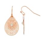 Lc Lauren Conrad Layered Nickel Free Filigree Teardrop Earrings, Women's, Pink