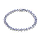 Sterling Silver Tanzanite Bracelet, Women's, Size: 7.5, Blue