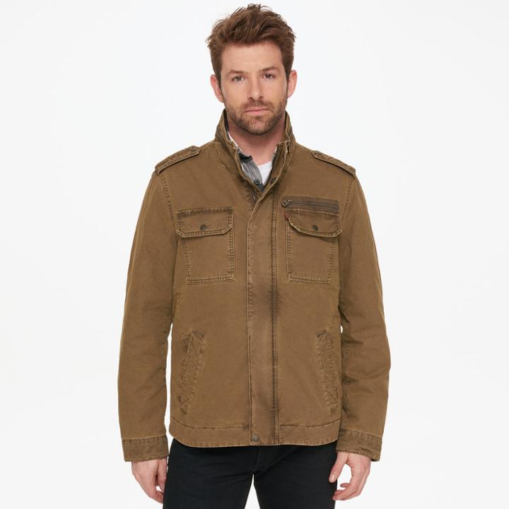 Men's Levi's Military Jacket, Size: Xxl, Dark Beige