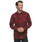 Big & Tall Columbia Highland Home Classic-fit Plaid Flannel Button-down Shirt, Men's, Size: 2xb, Dark Red
