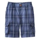 Boys 4-7x Sonoma Goods For Life&trade; Plaid Cargo Shorts, Boy's, Size: 5, Dark Blue