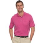 Men's Croft & Barrow&reg; Classic-fit Easy-care Interlock Pocket Polo, Size: Medium, Dark Pink