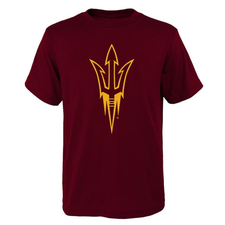 Boys 4-18 Arizona State Sun Devils Primary Logo Tee, Size: 8-10, Drk Orange