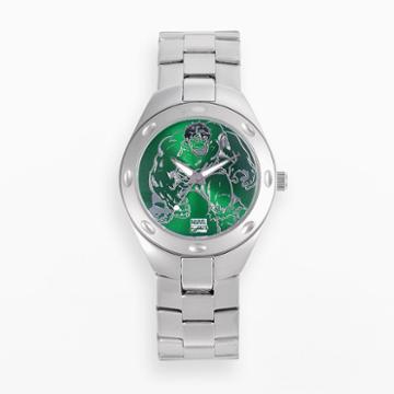 Marvel Men's The Avengers Incredible Hulk Stainless Steel Watch, Grey