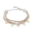 Lc Lauren Conrad Beaded & Braided Two Tone Multi Strand Bracelet, Women's, Multicolor