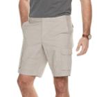 Men's Apt. 9&reg; Premier Flex Regular-fit Stretch Chambray Cargo Shorts, Size: 30, Med Beige