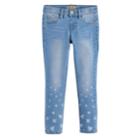 Girls 4-7 Sonoma Goods For Life&trade; Printed Skinny Jeggings, Size: 6, Blue