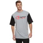 Big & Tall Champion Classic-fit Colorblock Tee, Men's, Size: 2xb, Grey (charcoal)
