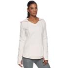 Women's Tek Gear V-neck Fleece Hoodie, Size: Medium, Light Pink