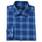 Men's Apt. 9 &reg; Slim-fit Plaid Stretch Dress Shirt, Size: 15-32/33, Blue