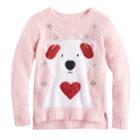 Girls 7-16 & Plus Size It's Our Time Fuzzy Ugly Christmas Sweater, Size: Xl Plus, Light Pink