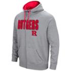 Men's Campus Heritage Rutgers Scarlet Knights Full-zip Hoodie, Size: Small, Grey (charcoal)