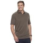 Big & Tall Croft & Barrow&reg; Classic-fit Slubbed Outdoor Performance Polo, Men's, Size: Xl Tall, Brown