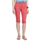 Women's Chaps Release-hem Crop Skinny Jeans, Size: 16, Red