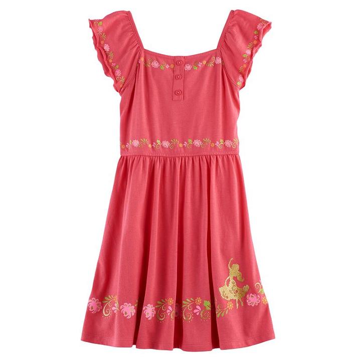 Disney's Elena Of Avalor Girls 4-7 Flutter Dress By Jumping Beans&reg;, Size: 7, Med Pink
