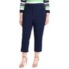 Plus Size Chaps Stretch Twill Capris, Women's, Size: 20 W, Blue
