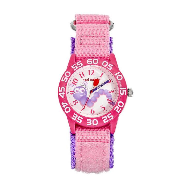 Red Balloon Kids' Time Teacher Caterpillar Watch, Girl's, Multicolor