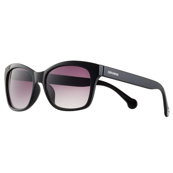 Converse H066 56mm Chuck Taylor Square Women's Sunglasses, Black