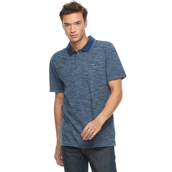 Men's Vans Night Hour Polo, Size: Large, Dark Blue