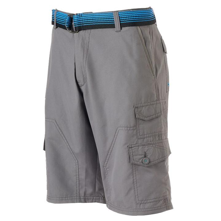 Men's Plugg Hybrid Performance Cargo Shorts, Size: 38, Blue Other