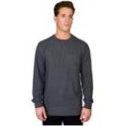 Men's Stanley Classic-fit Waffle-weave Thermal Pocket Tee, Size: Large, Grey