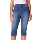 Women's Gloria Vanderbilt Amanda Skimmer Pants, Size: 16, Light Blue