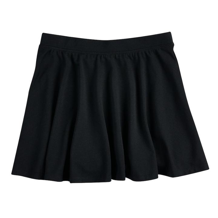 Girls 7-16 So&reg; Skater Skirt, Size: Xl/14, Black