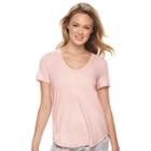 Juniors' So&reg; Perfect Tee, Teens, Size: Large, Lt Purple