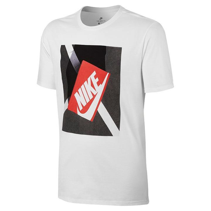 Men's Nike Shoebox Logo Tee, Size: Medium, White
