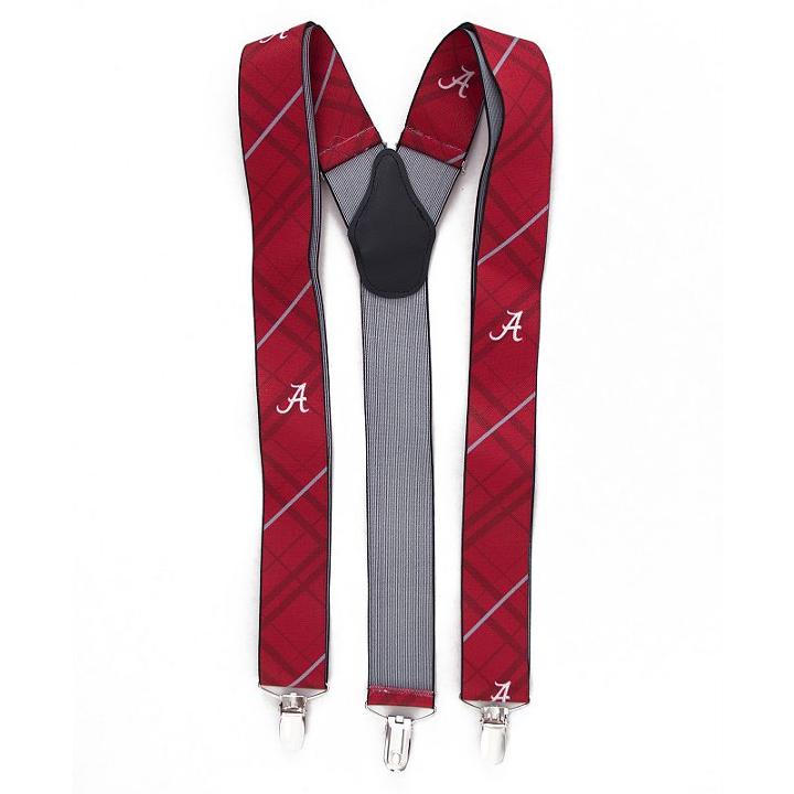 Men's Alabama Crimson Tide Oxford Suspenders, Red