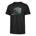 Men's '47 Brand Tampa Bay Rays Throwback Tee, Size: Large, Black