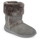 Journee Chuckie Girls' Boots, Size: 1, Grey