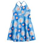 Girls 4-10 Jumping Beans&reg; Criss-cross Smocked Dress, Size: 8, Med Blue