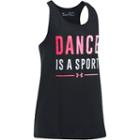 Girls 7-16 Under Armour Dance Is A Sport Tank Top, Size: Medium, Black