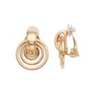 Dana Buchman Doorknocker Clip-on Earrings, Women's, Gold