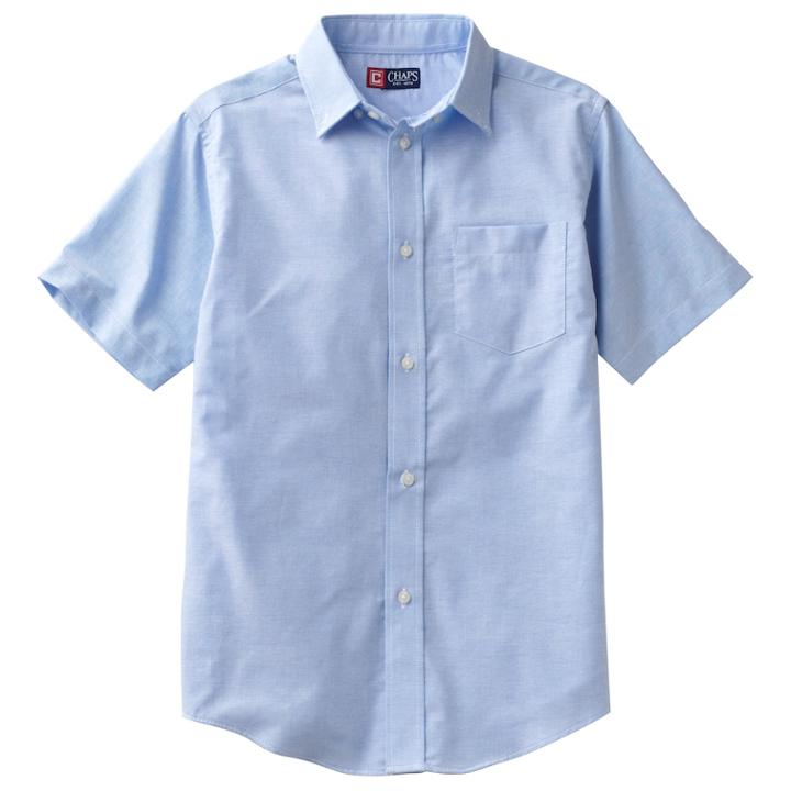 Boys 4-20 Chaps School Uniform Solid Oxford Button-down Shirt, Size: 4, Blue