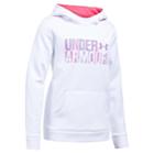 Girls 7-16 Under Armour Favorite Fleece Wordmark Hoodie, Size: Xl, White