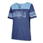 Women's '47 Brand Kansas City Royals Match Tri-blend Tee, Size: Medium, Blue (navy)